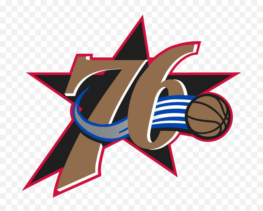 All Philadelphia 76ers Logos - Throwback 76ers Logo Png Emoji,76ers Logo