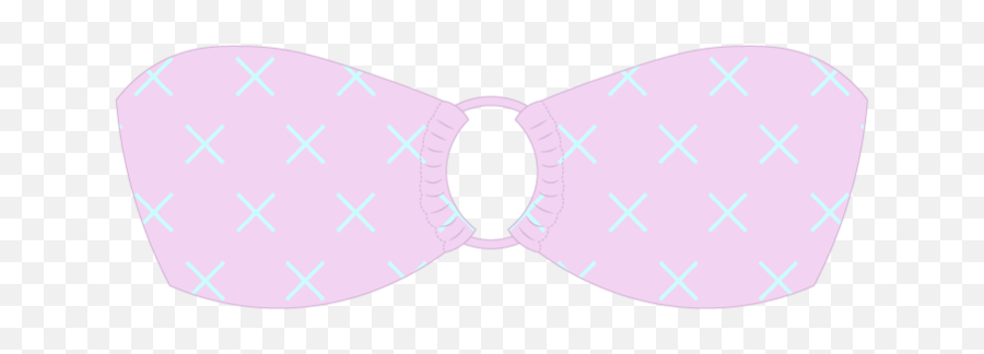 Pink Logo Print Hoop Top - Girly Emoji,Bow Ties Logo