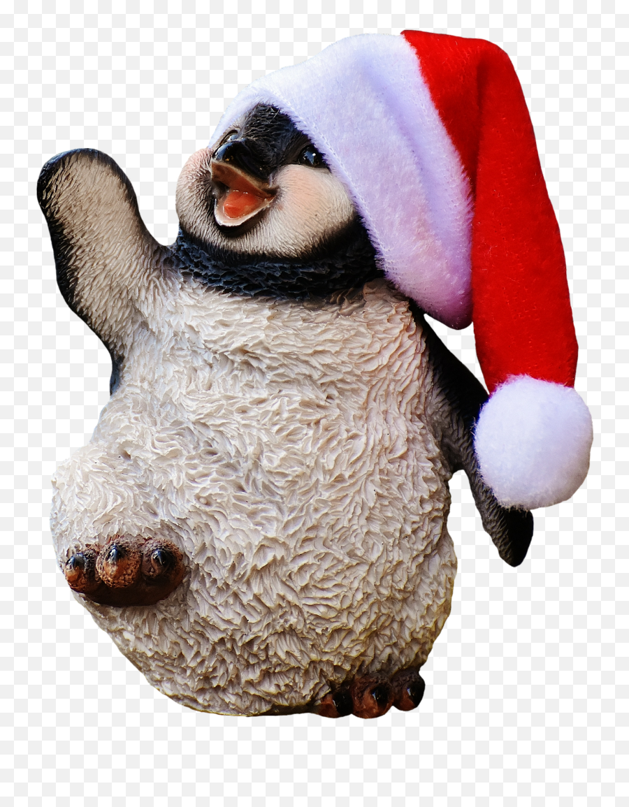 Christmas Penguin Png - Penguin With Santa Hat Transparent Penguin With Christmas Hat Emoji,Christmas Penguin Clipart