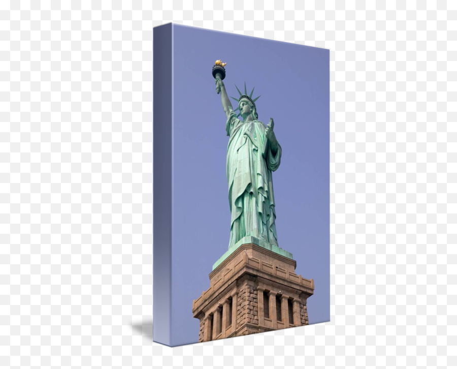 Statue Of Liberty Blue Sky By Geoffrey Coleman Emoji,Statue Of Liberty Transparent Background