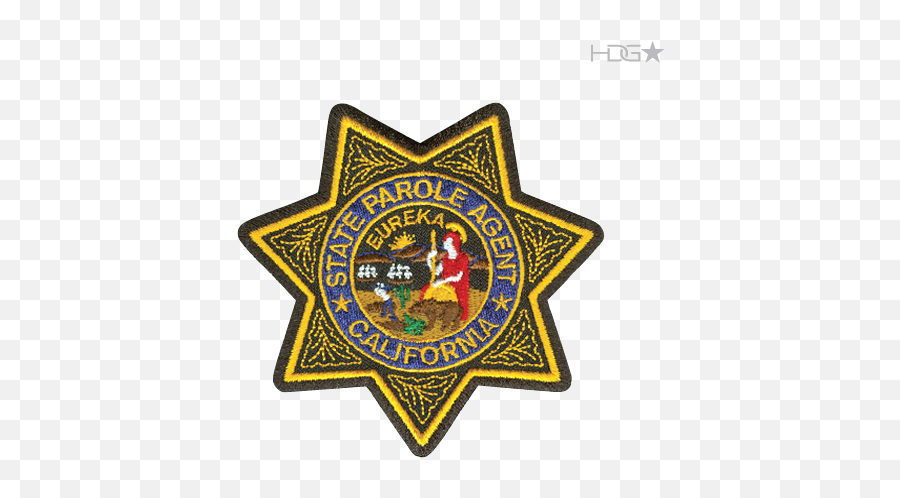 California Parole Agent Badge Patch Emoji,Badge Logo Design