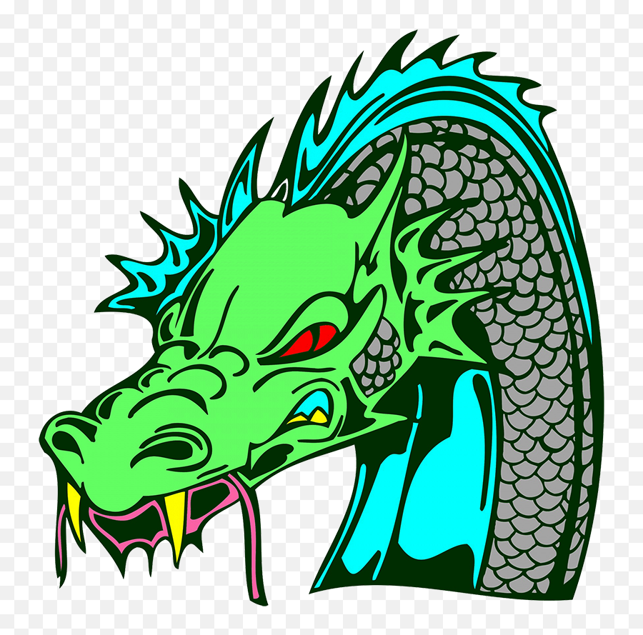 Download Hd Blue Flying Dragon Clipart Green Dragon Head Emoji,Dragon Clipart Png