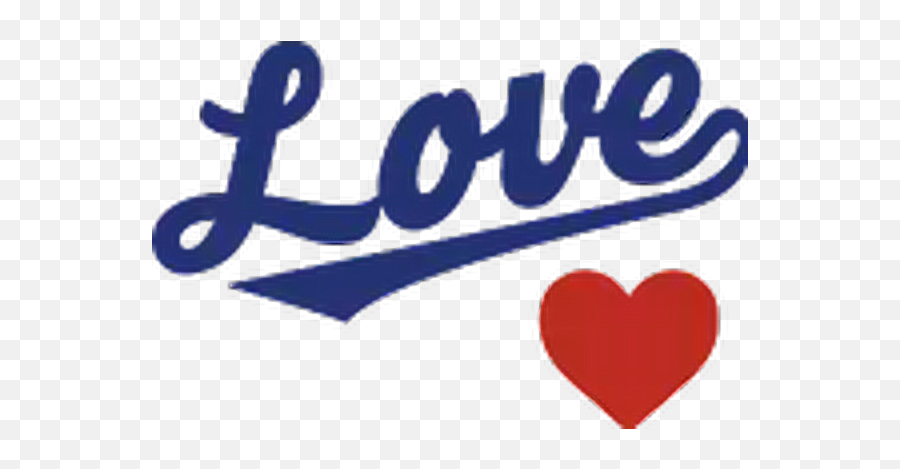 Download La Dodgers Heart Blue Love Logo Freetoedit - Los Easy La Dodgers Drawing Emoji,Dodgers Logo