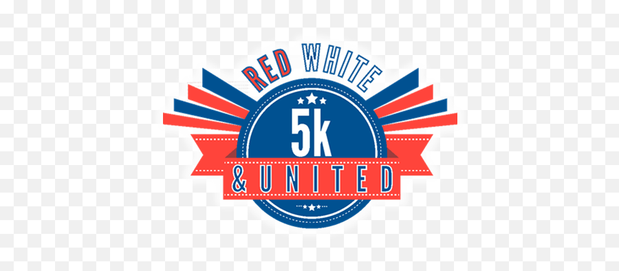 Red White U0026 United 5k 1mi Walk U0026 Kids Fun Run U2013 Usa Race Emoji,Red And Blue Circle Logo