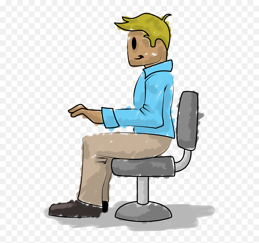 Correct Posture - Sitting 600x763 Png Clipart Download Emoji,Lap Clipart