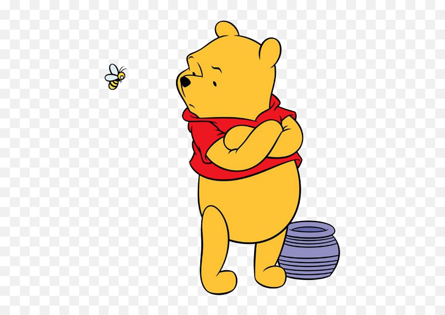 Bees Clipart Pooh - Winnie The Pooh And Bees 506x577 Png Transparent Winnie The Pooh Bees Emoji,Bees Clipart