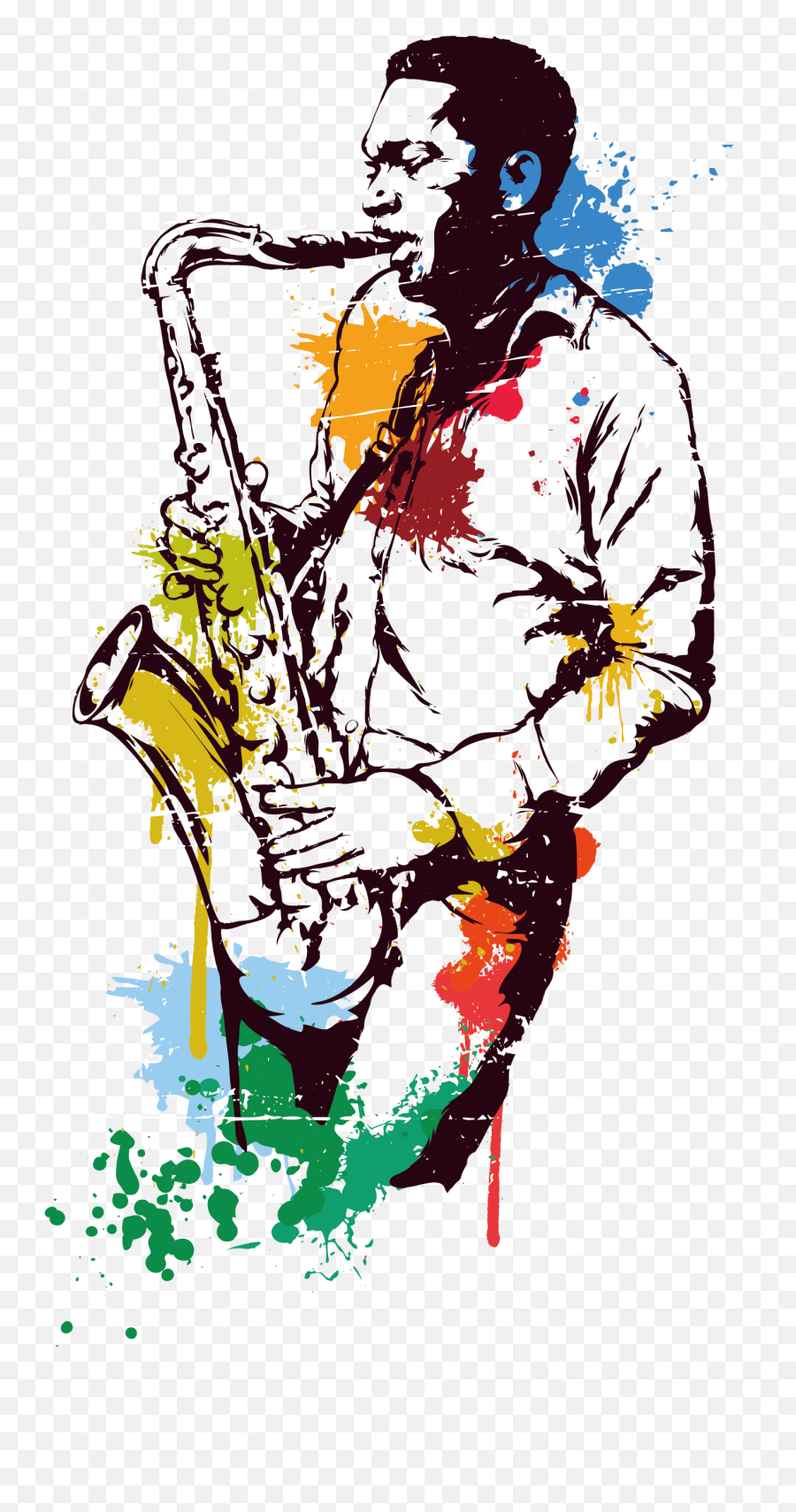 Jazz Clipart Musical Artist Jazz Musical Artist Transparent - Saxophone Emoji,Saxophone Clipart