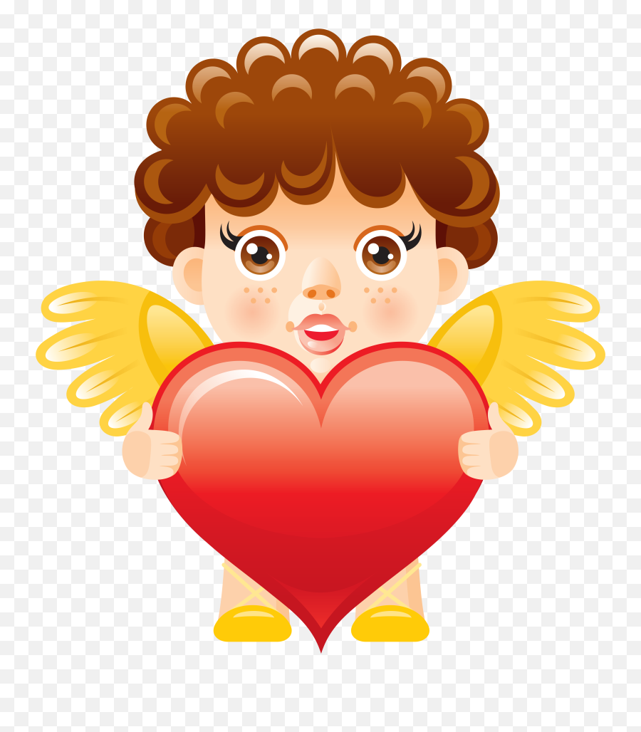 Free Clip Art - Anjos De Amor Emoji,Angels Clipart