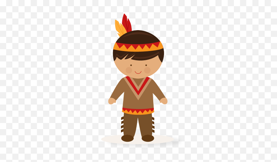 Large Boy Native American Clip Art - Cute Native American Clipart Emoji,Native American Clipart