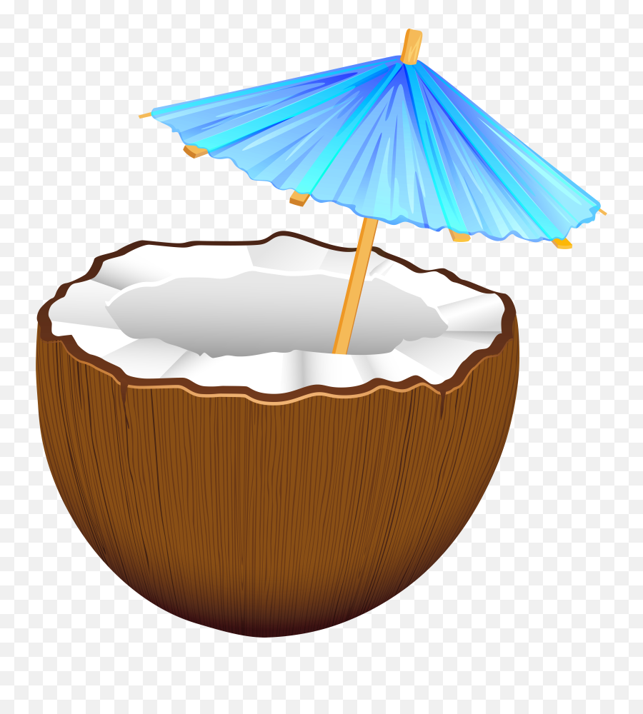 Download Coconut Cocktail Png Clip Art Emoji,Cocktail Clipart