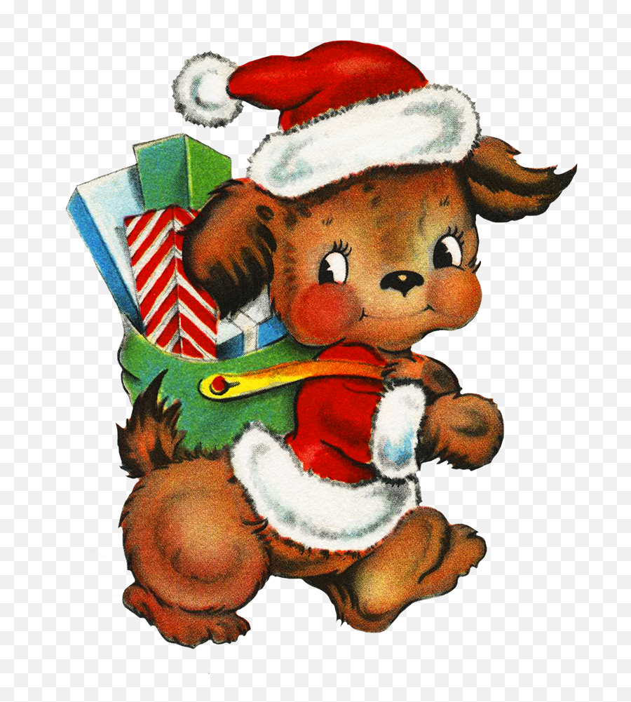Charming Vintage Christmas Clip Art - Vintage Cute Christmas Clipart Emoji,Cute Christmas Clipart