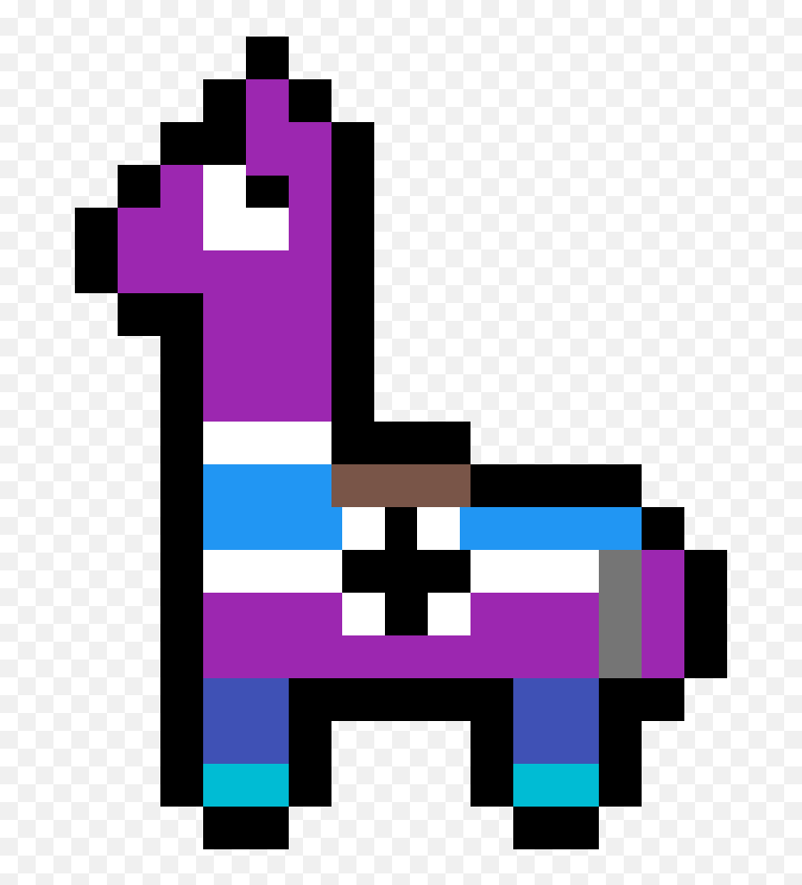 Llama Clipart Fortnite - Best Free Library Fortnite Llama Pixel Art Emoji,Llama Clipart