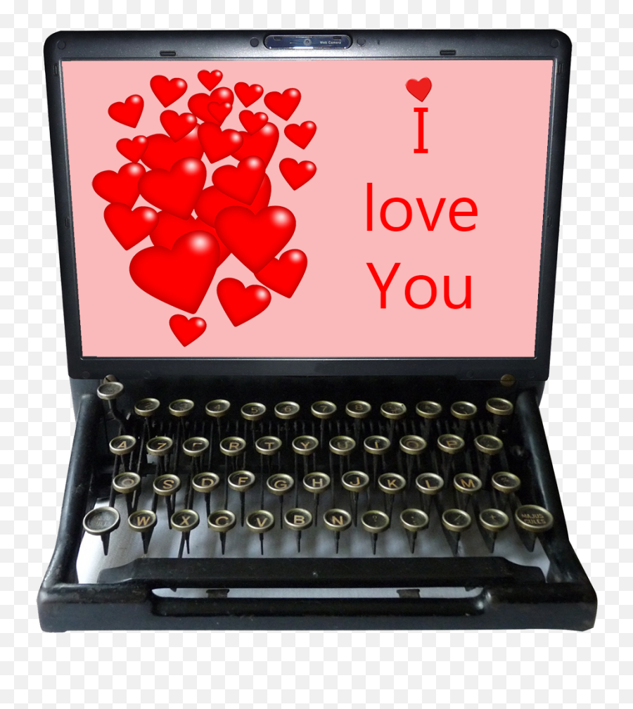 Valentine Clipart U0026 Free Valentines Graphics - Transparent Valentines Heart Png Emoji,Typewriter Clipart