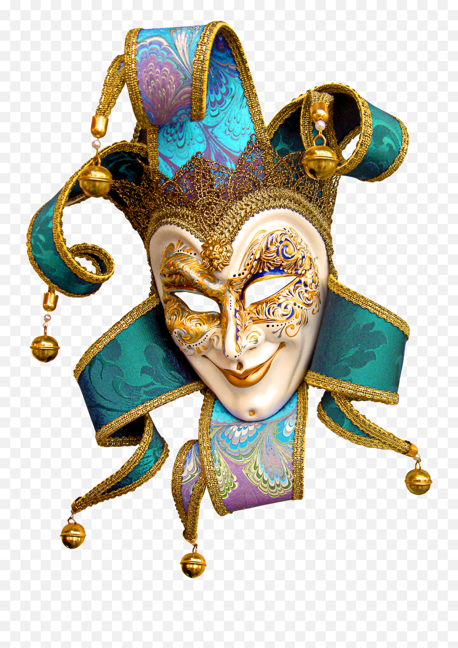 Venetian Carnival Mask Png Clipart - Carnival Mask Venice Clipart Emoji,Masquerade Mask Transparent Background