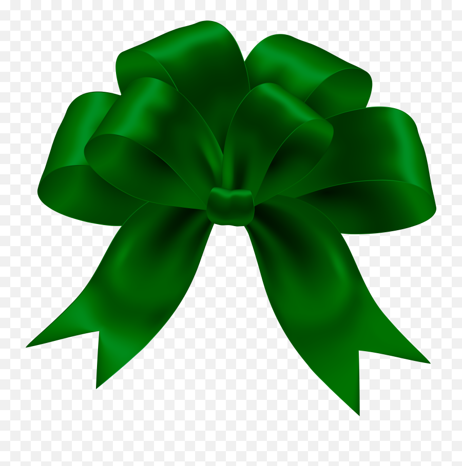 Download Green Bow Png Png Image With Emoji,Green Bow Png