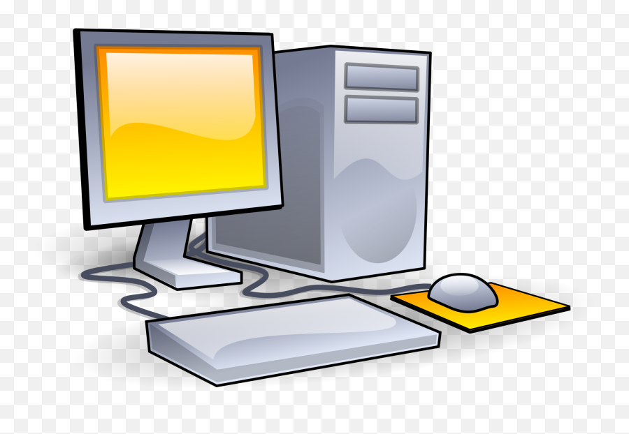 Desktop Computer Clip Art At Clkercom - Vector Clip Art Emoji,Computer Monitor Clipart