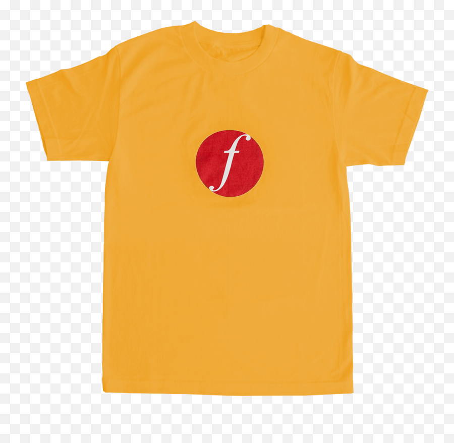 Round Logo Tee - Gold Short Sleeve Emoji,Round Logo
