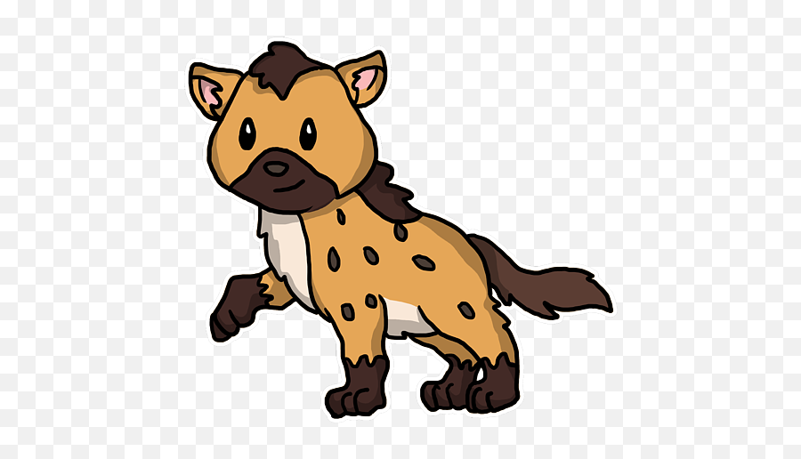 Cute Hyena Costume Africa Wild Animal Gift Idea Portable Emoji,Hyena Clipart