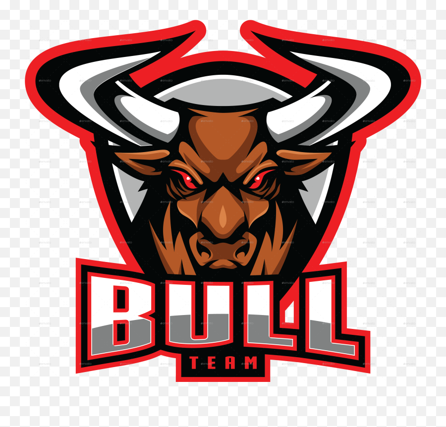Bull Esport Mascot Design By Msofyanhadi Graphicriver Emoji,Bull Logo Design