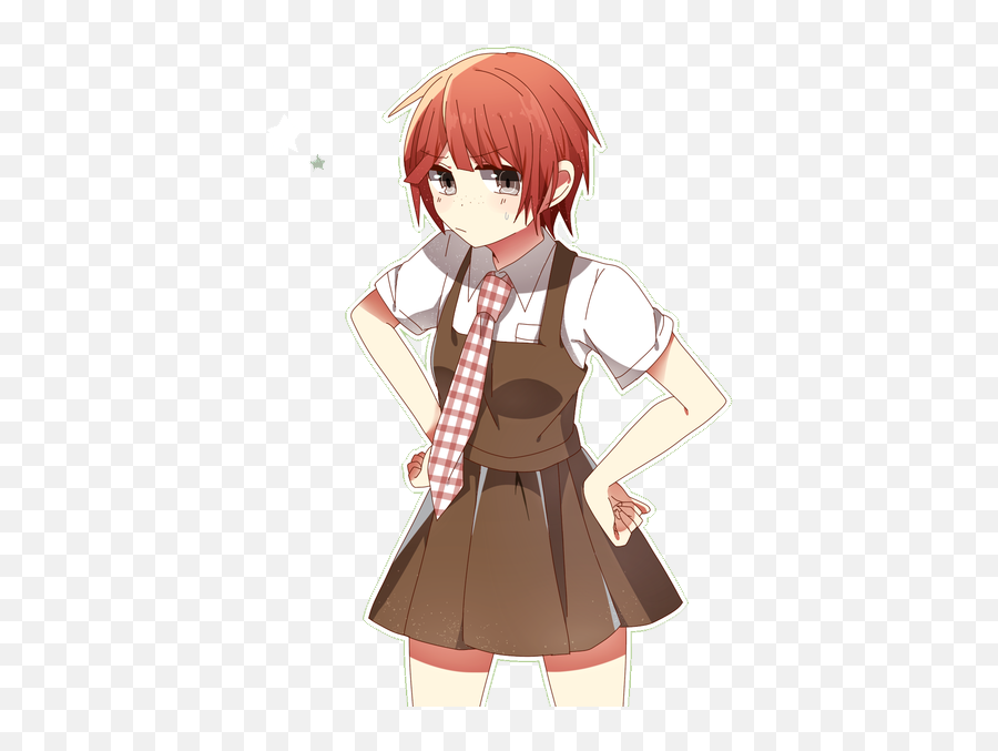 Image About Red Hair In Mahiru Koizumi By Mechanical Heart - Blushing Cute Anime Girl Kawaii Emoji,Anime Blush Png