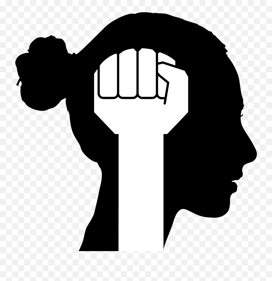 Silhouette Of A Woman With A Bun - Women Empowerment Emoji,Power Clipart