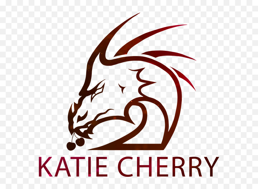 Author Katie Cherry - Determined Dragon Emoji,Author Logo