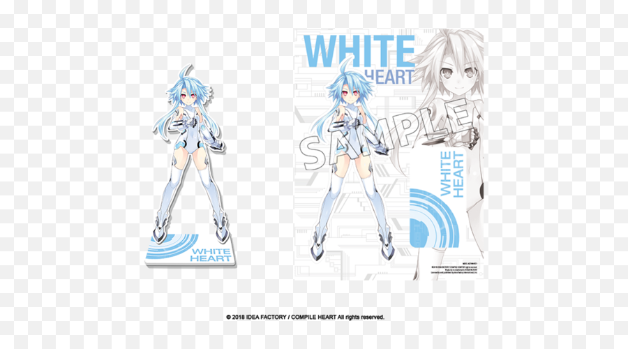 Goddess Acrylic Standee - White Heart Fictional Character Emoji,White Heart Transparent