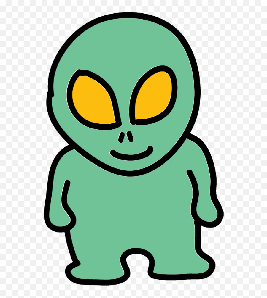 Alien Hand Drawn Color Animation With Tr 916508 - Png Transparent Background Alien Cartoon Png Emoji,Alien Transparent Background