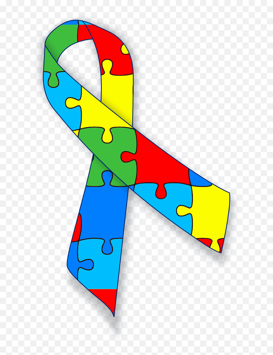 Autism Ribbon Clip Art - Autism Clip Art Transparent Emoji,Autism Clipart