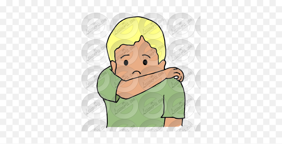 Cough In Elbow Picture For Classroom Emoji,Elbow Clipart