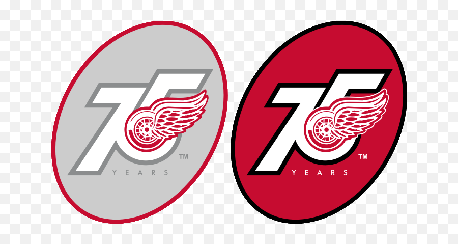 Detroit Red Wings Anniversary Logo - National Hockey League Detroit Red Wings Logo Gifs Emoji,Wings Logo