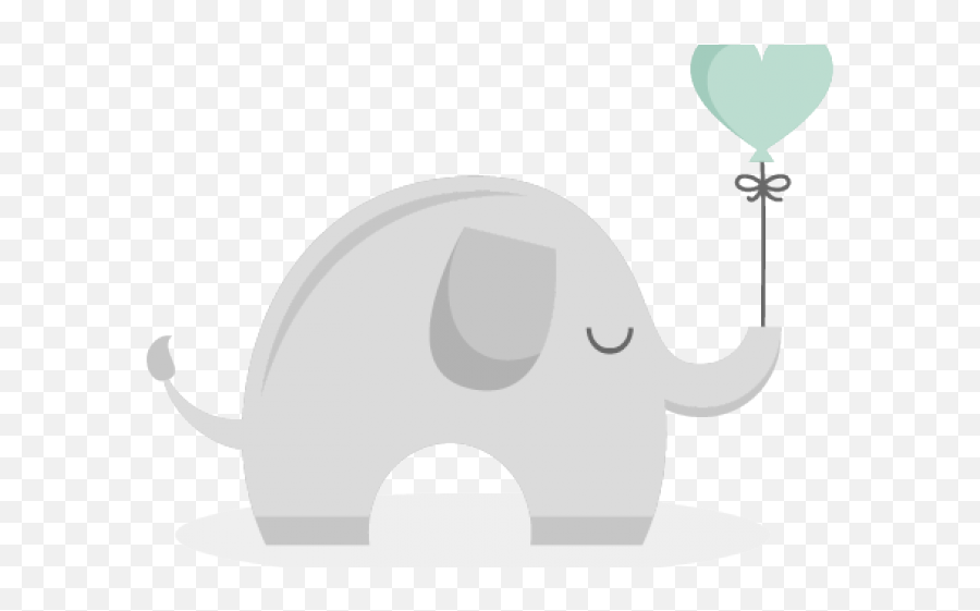 Balloons Clipart Baby Elephant - Indian Elephant Animal Figure Emoji,Baby Elephant Clipart