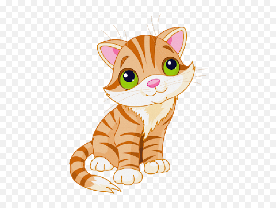 Cute Kitten Clipart Png Png Transparent - Cat Clipart Emoji,Kitten Clipart