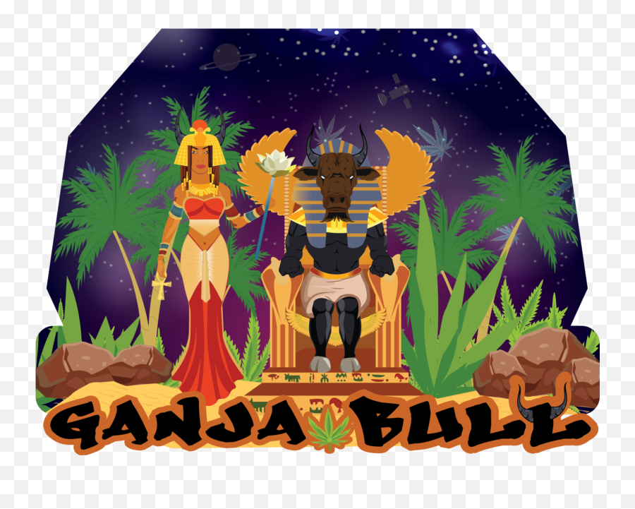 Ganja Bull Logo By Cristian Carvajal On Dribbble Emoji,Bull Logo Design