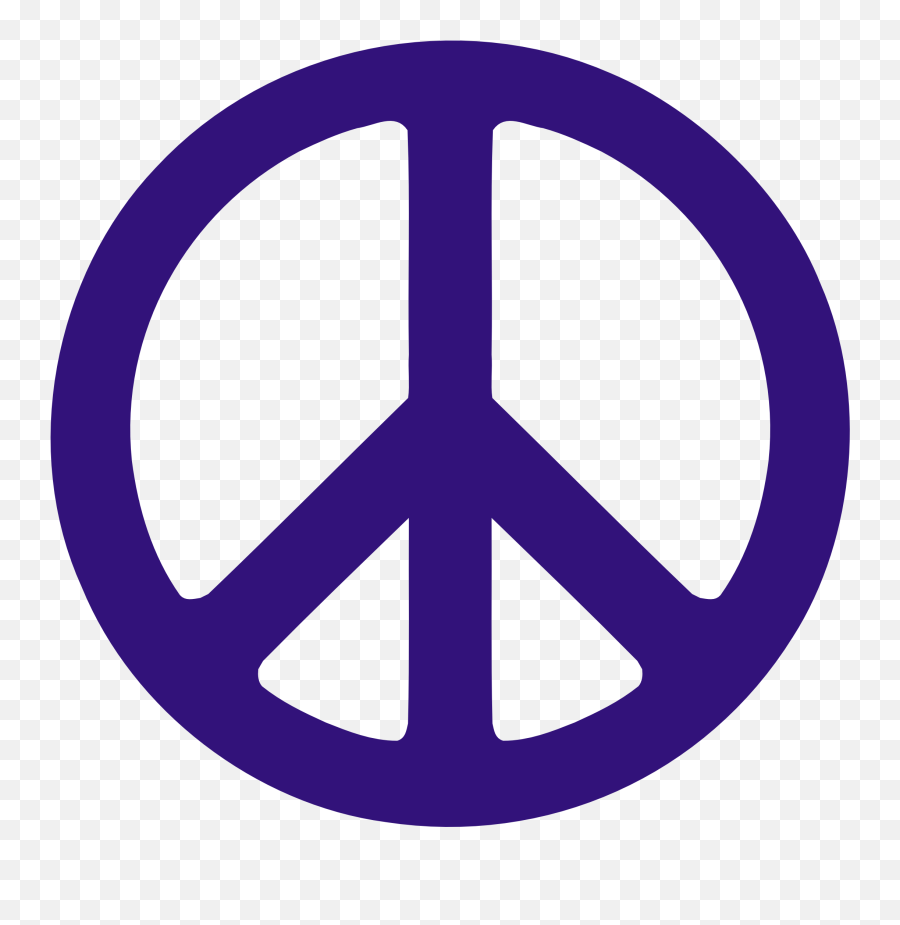 Indigo Peace Symbol 1 Scallywag Peacesymbolorg Peace Symbol Emoji,Peace Fingers Png