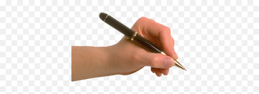 Hand - Holding A Pen Png Emoji,Pen Png
