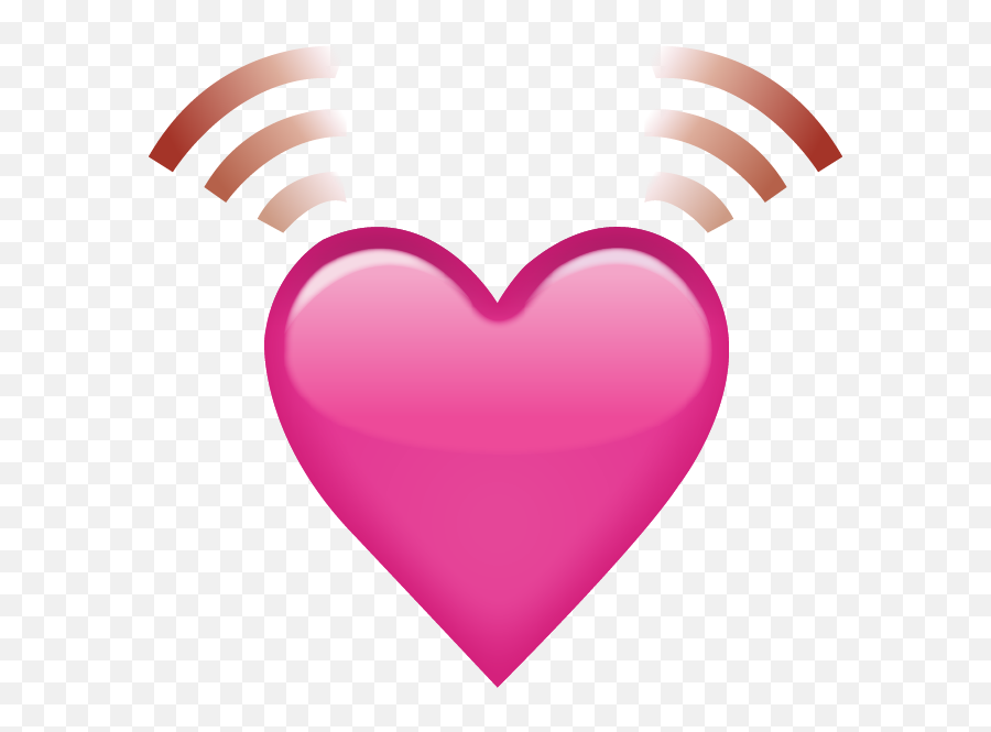 Snapchat Logo Png Transparent - Pink Heart Emoji Transparent Beating Heart Emoji Transparent Background,Snapchat Logo Png