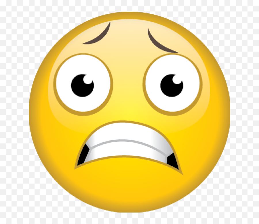 Scared Emoji Png Image With No - Emoji Scared Clipart,Scared Clipart
