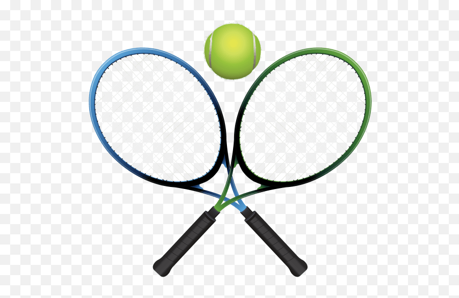 Tennis Rackets And Ball Png Clipart - Transparent Background Tennis Racket And Ball Clipart Emoji,Tennis Ball Png