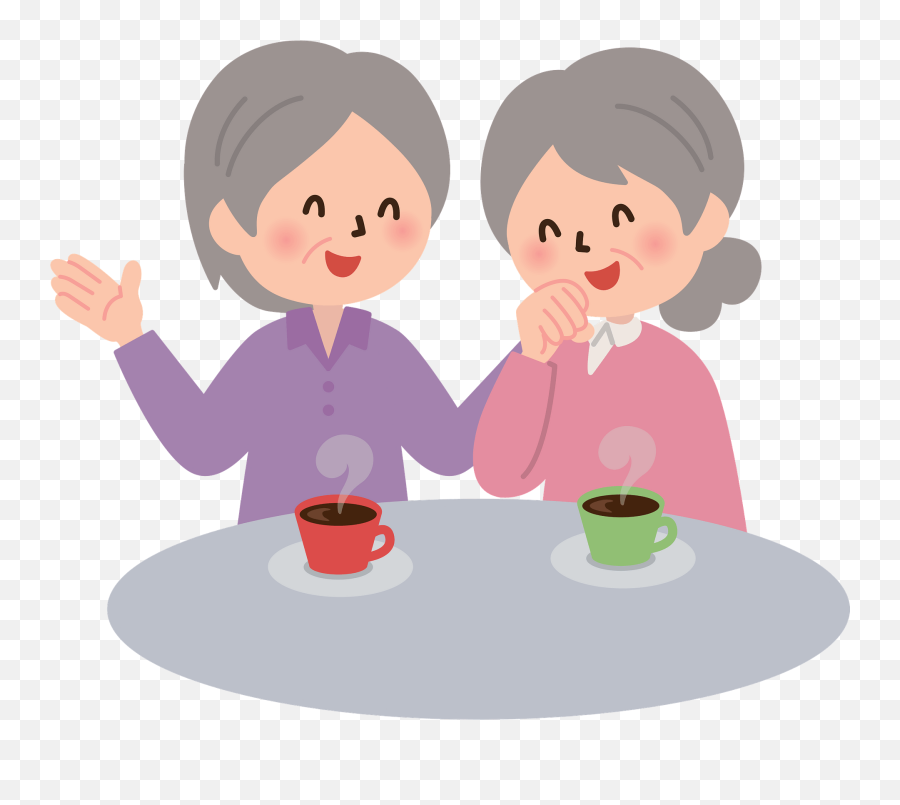 Esther And Old Women Are Having A Conversation Clipart - Conversation Clipart Emoji,Conversation Clipart