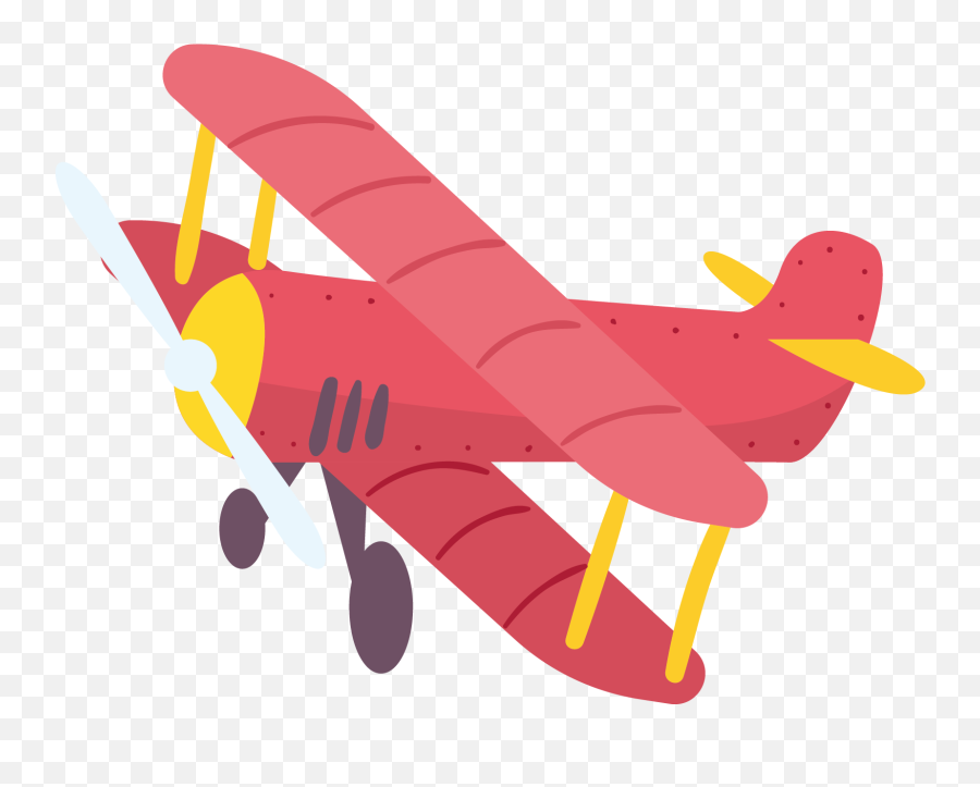 Png Airplane - Airplane Aircraft Cartoon Illustration Plane Clipart Png Emoji,Plane Clipart