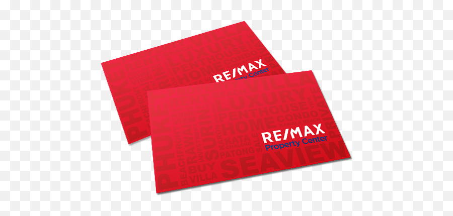 Remax Business Card Design By Hue Marketing Phuket Emoji,Business Cards Png
