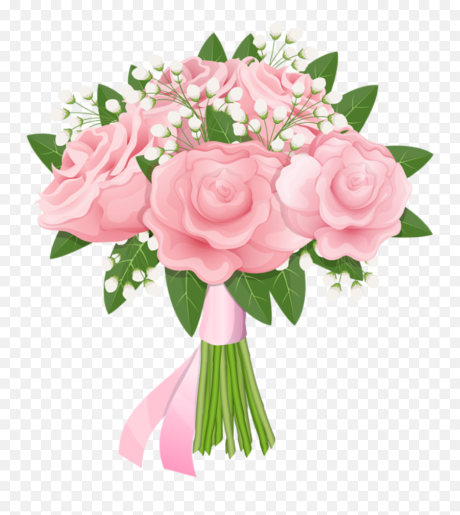 Flower Bouquet Clipart Png - Wedding Flower Bouquet Cartoon Emoji,Flower Bouquet Clipart