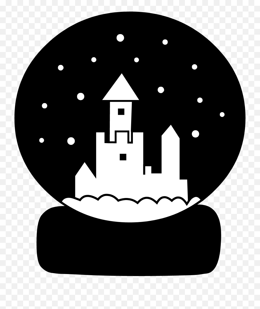 Snow Globe Silhouette - Snow Globes Silhouette Emoji,Snow Globe Clipart