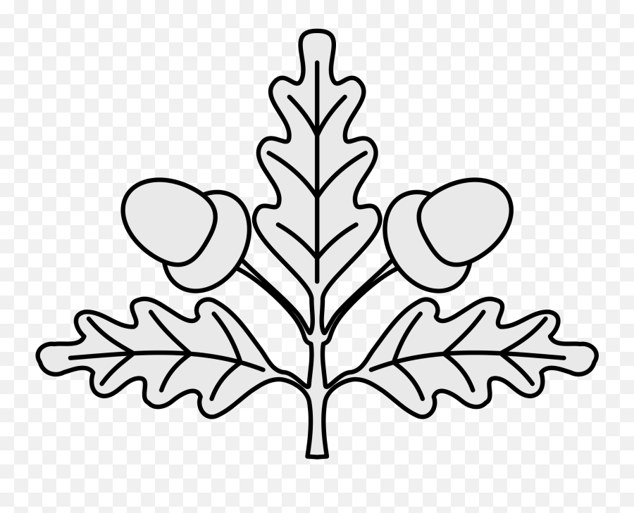 Open - Oak Leaves Black And White Clipart Emoji,Oak Leaf Clipart