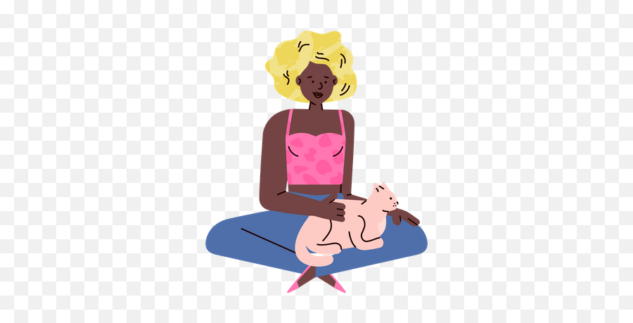 Top 10 Friendship Illustrations - Free U0026 Premium Vectors Sitting Emoji,African American Woman Clipart