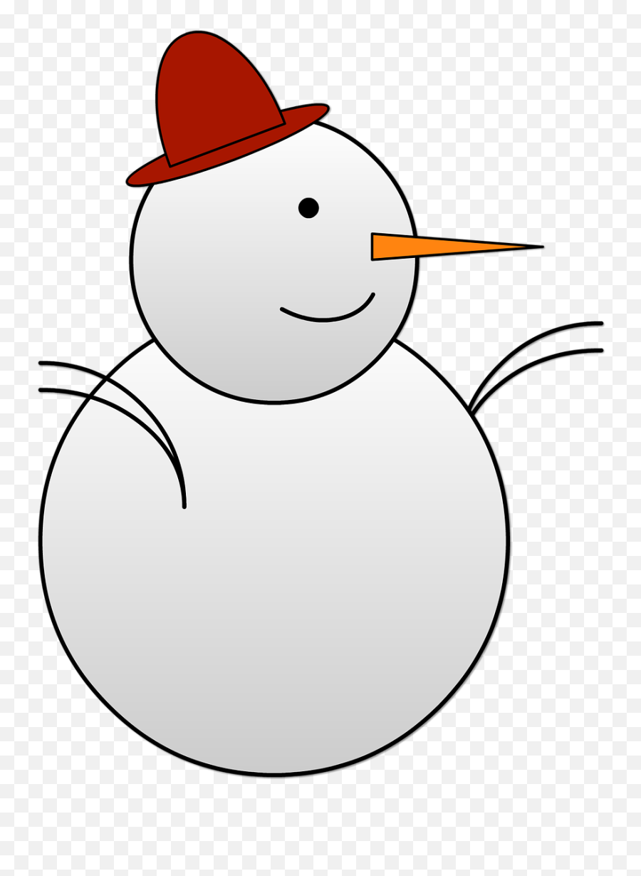 Snowman Christmas Winter Clipart - Full Size Clipart Happy Emoji,Cute Snowman Clipart