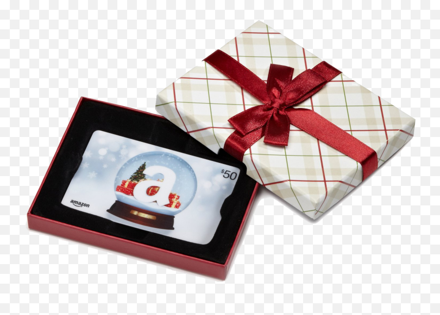 Amazon Gift Card Delivered In Gift Box - Amazon Christmas Gift Box Emoji,Amazon Gift Card Png