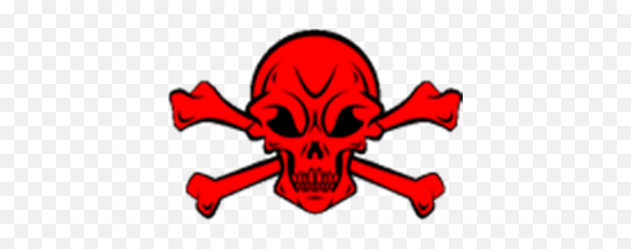 Red - Red Skull Crossbones Clip Art Emoji,Red Skull Png