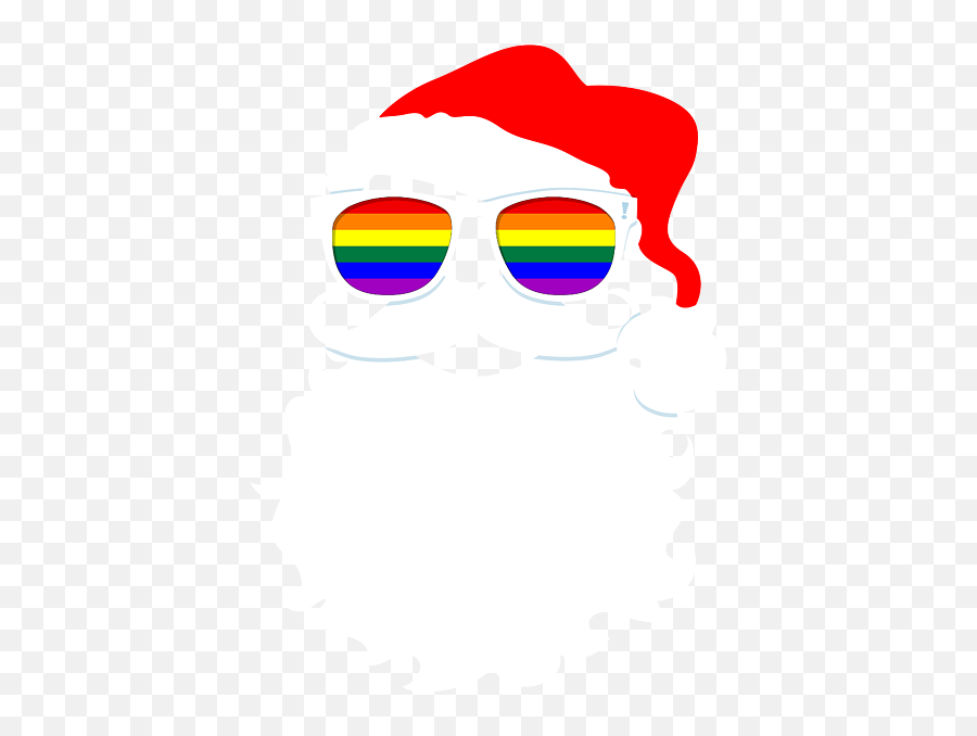 Santa Claus Lgbtq Gay Pride Flag Sunglasses Iphone X Case - Dot Emoji,Gay Pride Flag Png